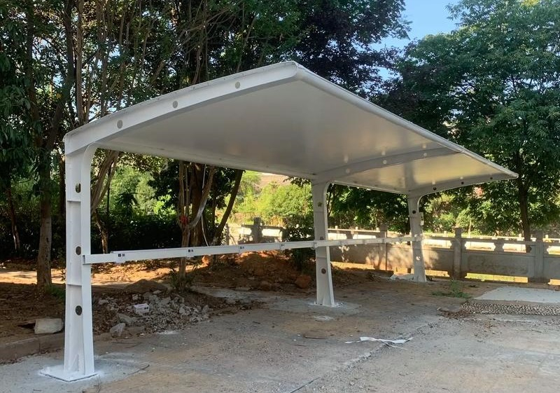 膜结构停车棚是如何来设计排水的